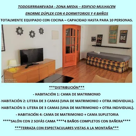 Apartment Todosierranevada - Duplex 4 - Vistas Espectaculares A La Montana *
